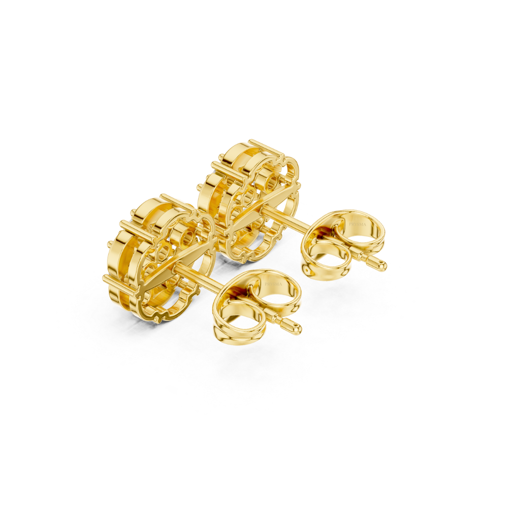 Aurora Petal Cluster Diamond Studs