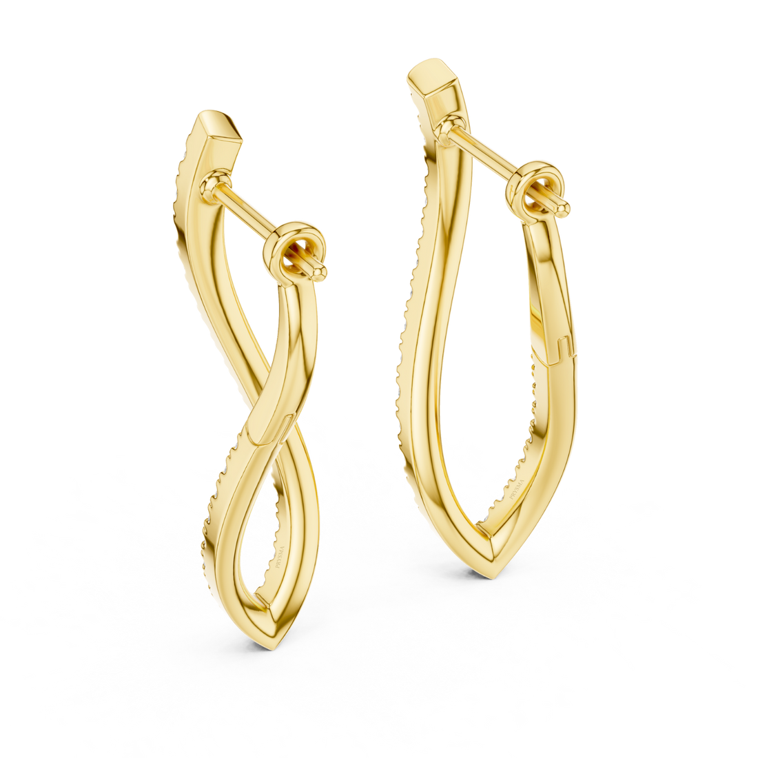 Twisted Elegance Diamond Earrings