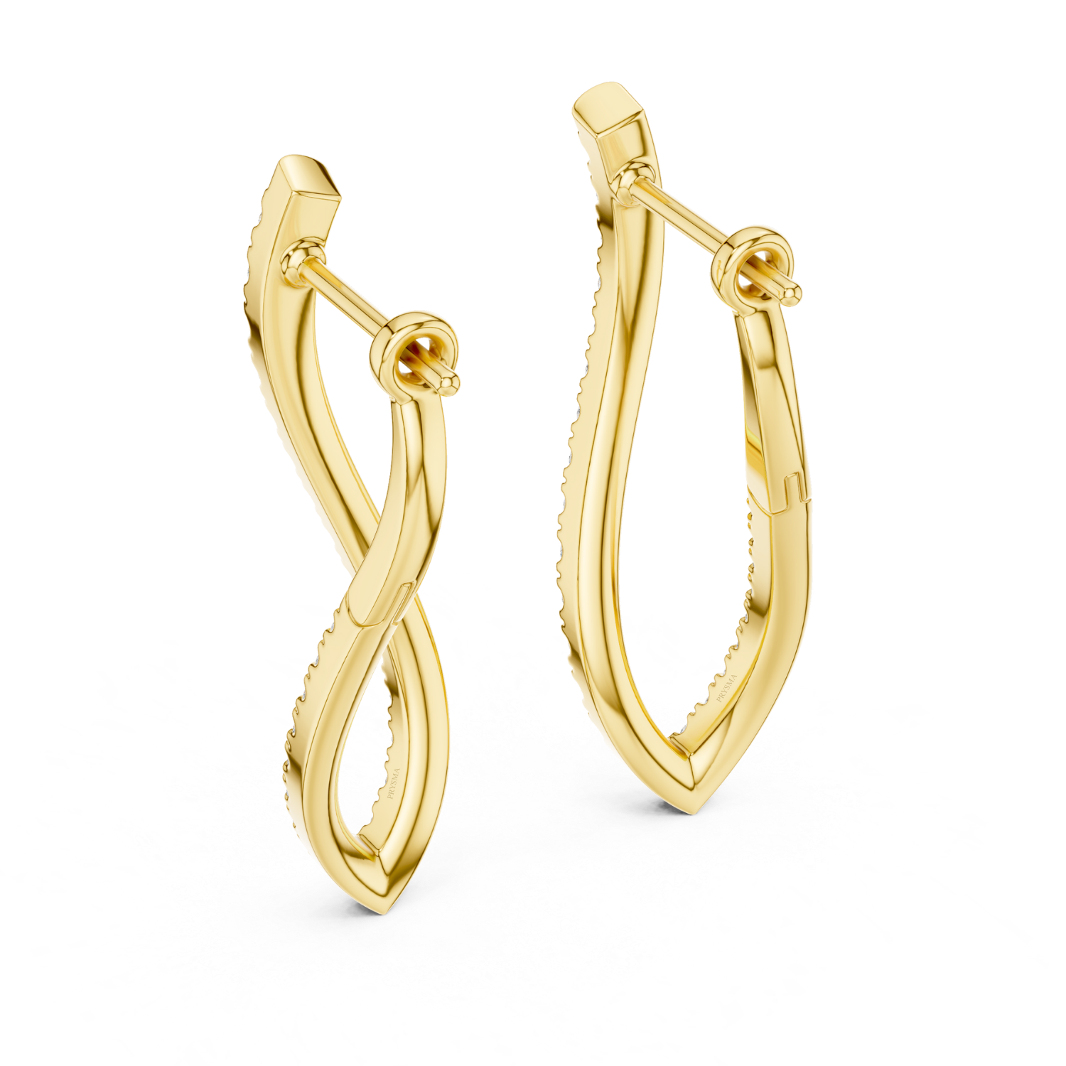 Twisted Elegance Diamond Earrings