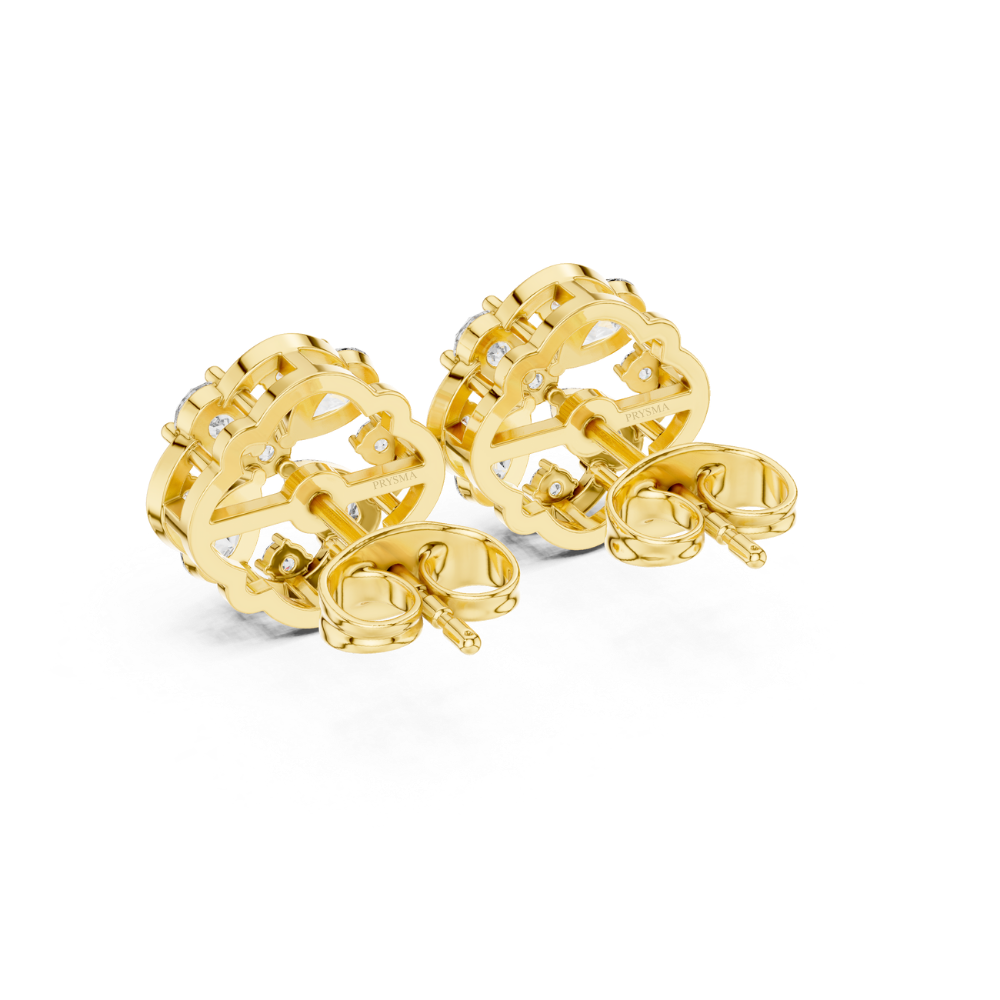 Teardrop Harmony Diamond Studs