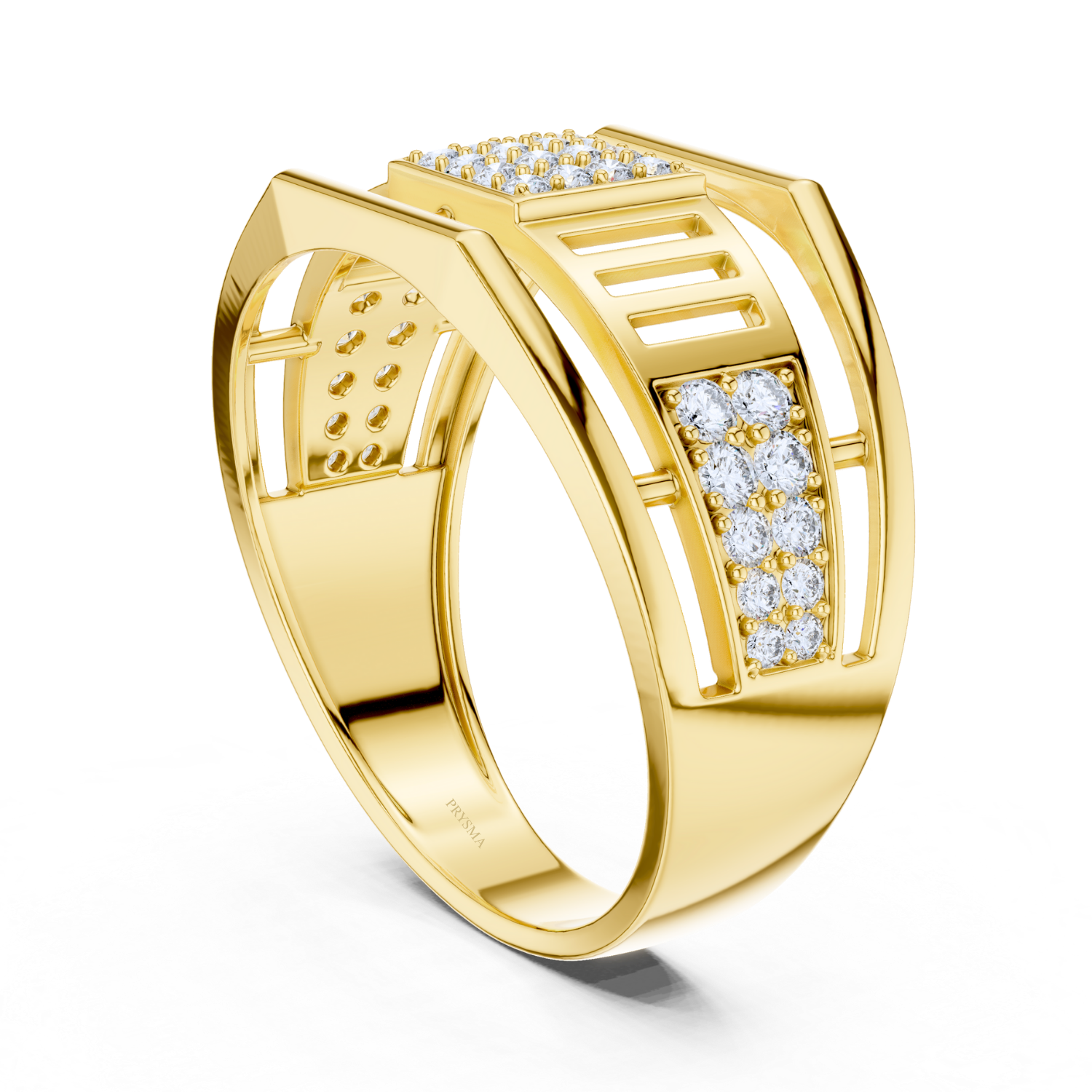Geometric Diamond Band