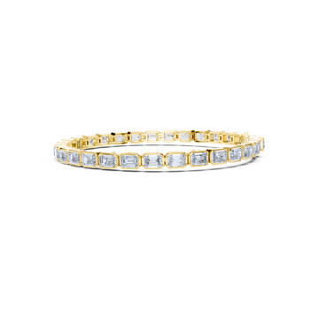 Emerald-Cut Diamond Tennis Bracelet