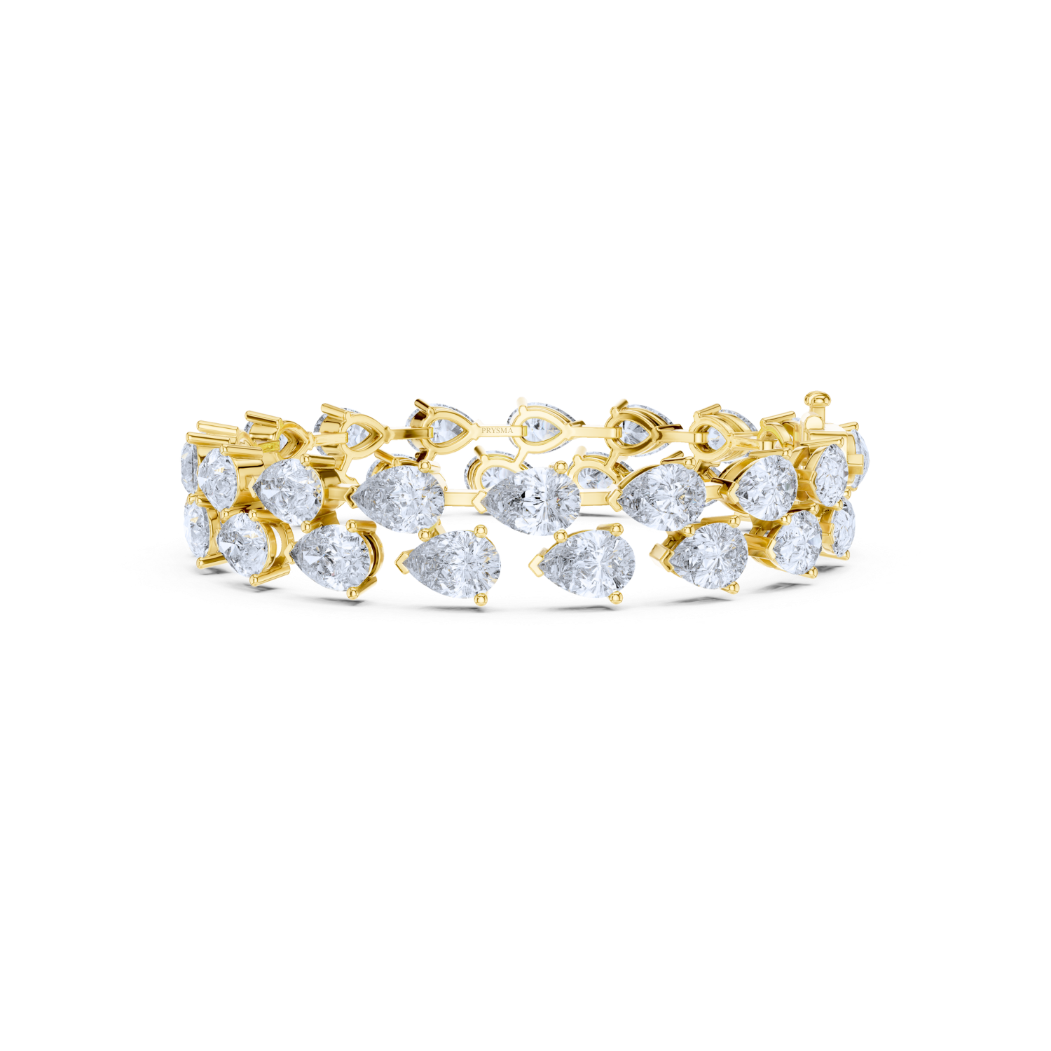 Luxe Pear Diamond Eternity Bracelet