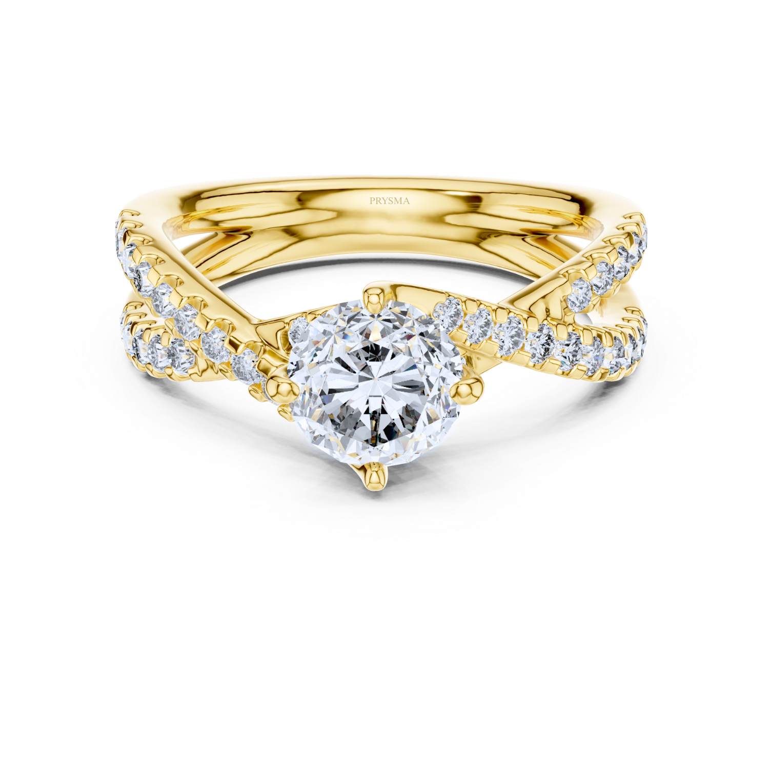 Twisted Infinity Diamond Ring