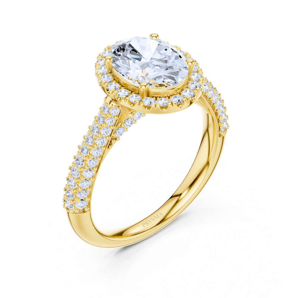Oval Halo Splendor Diamond Ring