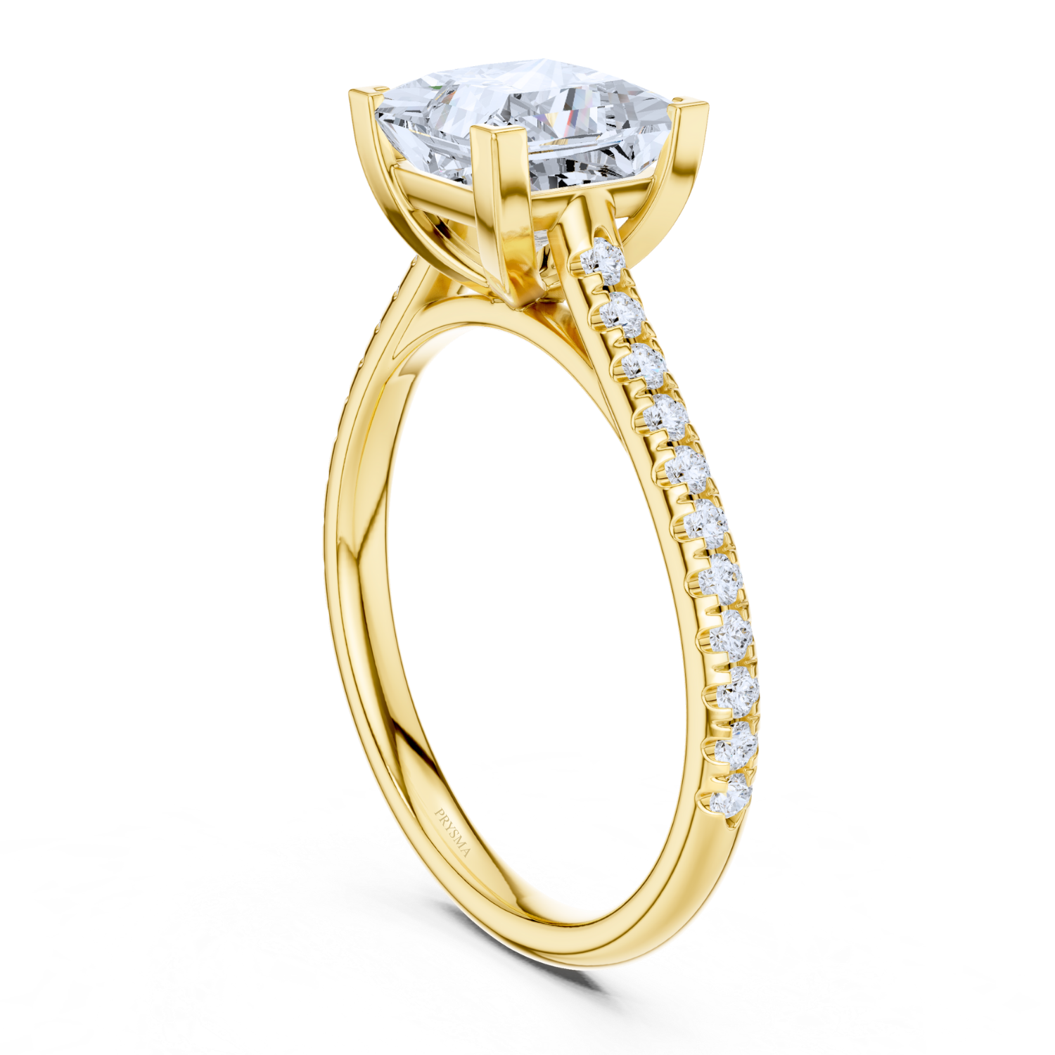 Split-Shank Pave Diamond Ring