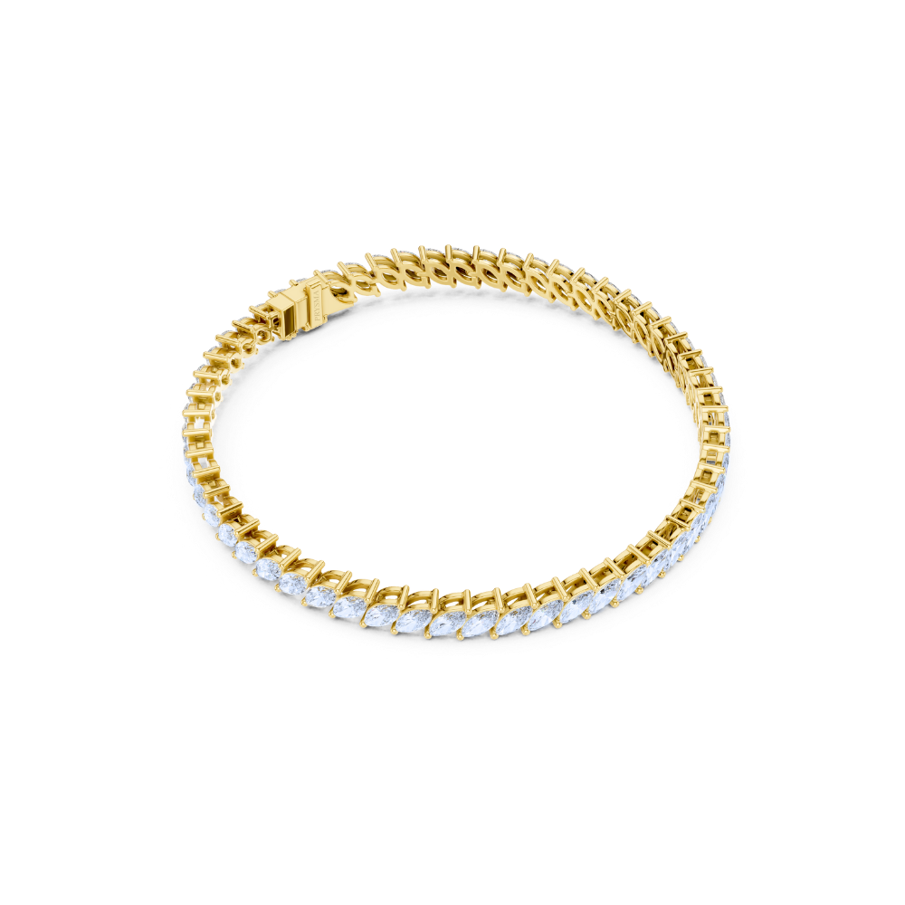 Elara Marquise-Cut Diamond Tennis Bracelet