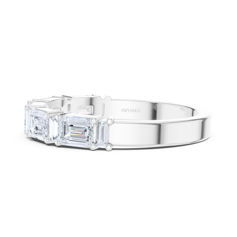 Emerald-Cut Diamond Eternity Ring