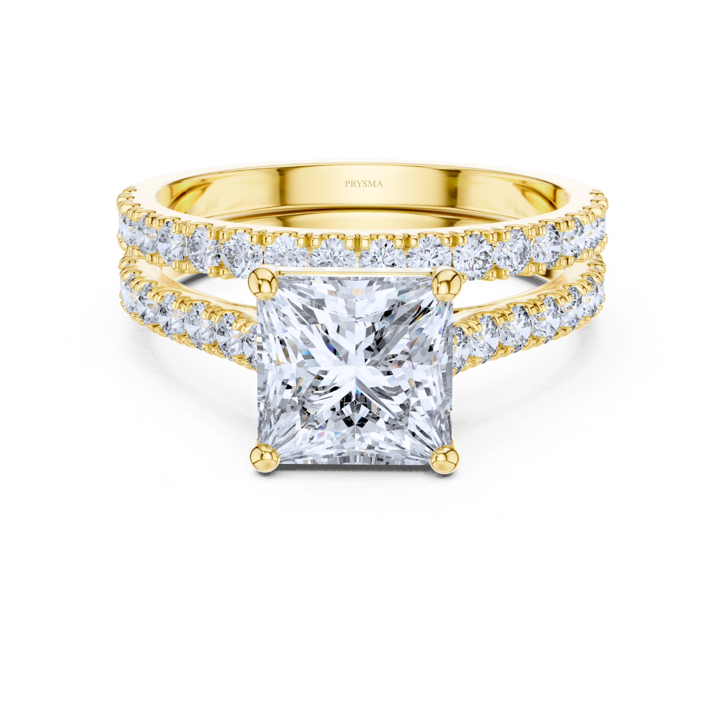 Regal Princess Cut Diamond Band