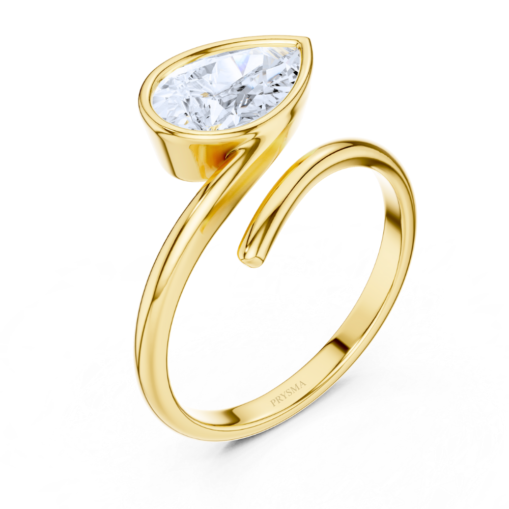 Solara Pear Bypass Ring