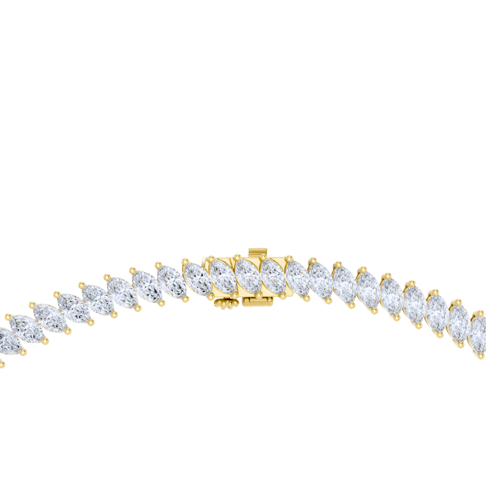 Virella Marquise Diamond Tennis Necklace