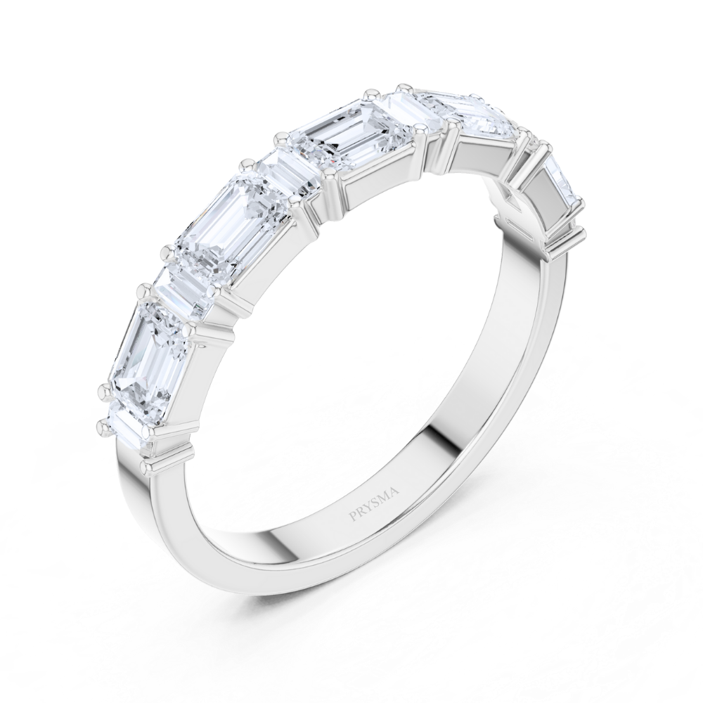 Emerald-Cut Diamond Eternity Ring
