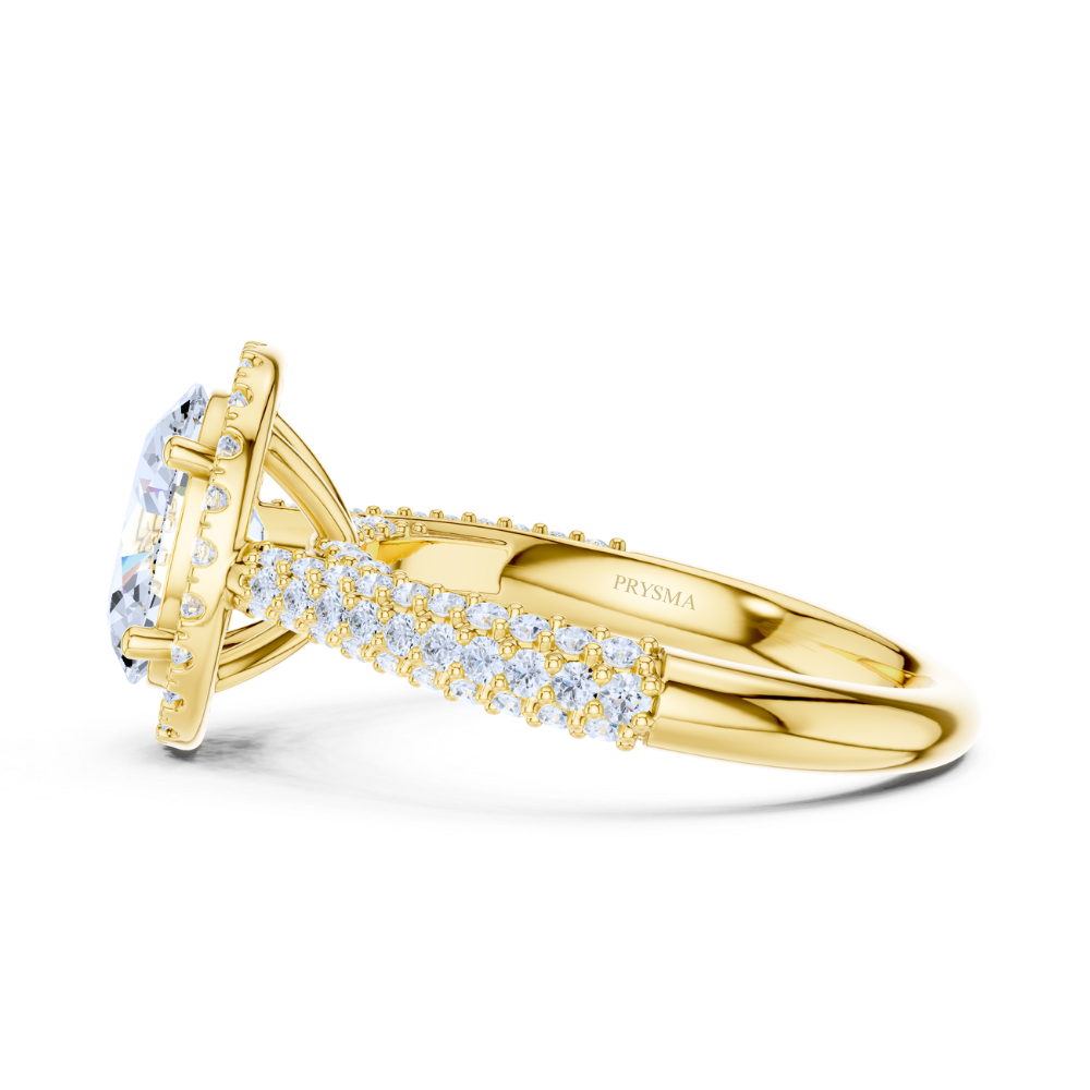 Oval Halo Splendor Diamond Ring