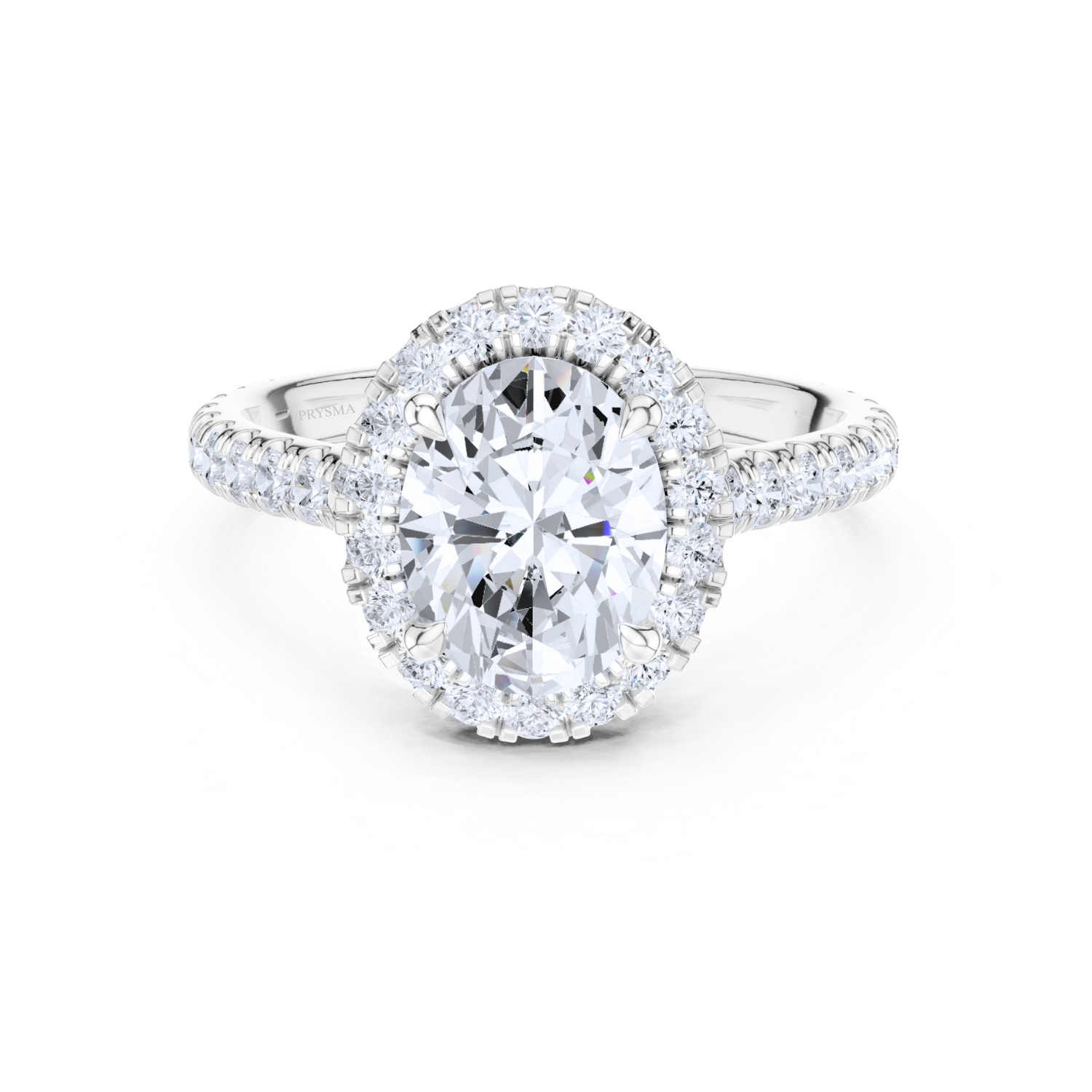 Luminara Diamond Pave Halo Ring