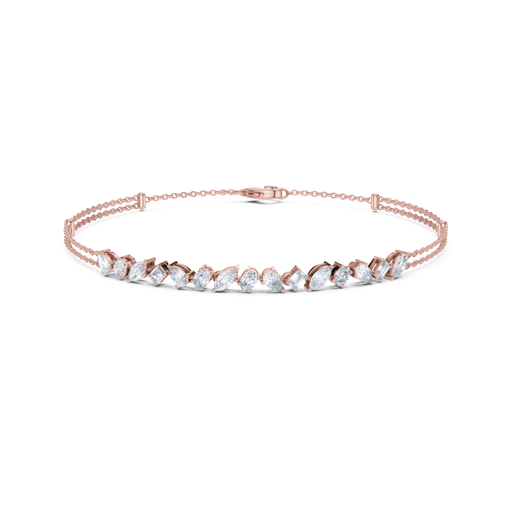 Radiant Harmony Mixed-Cut Bracelet