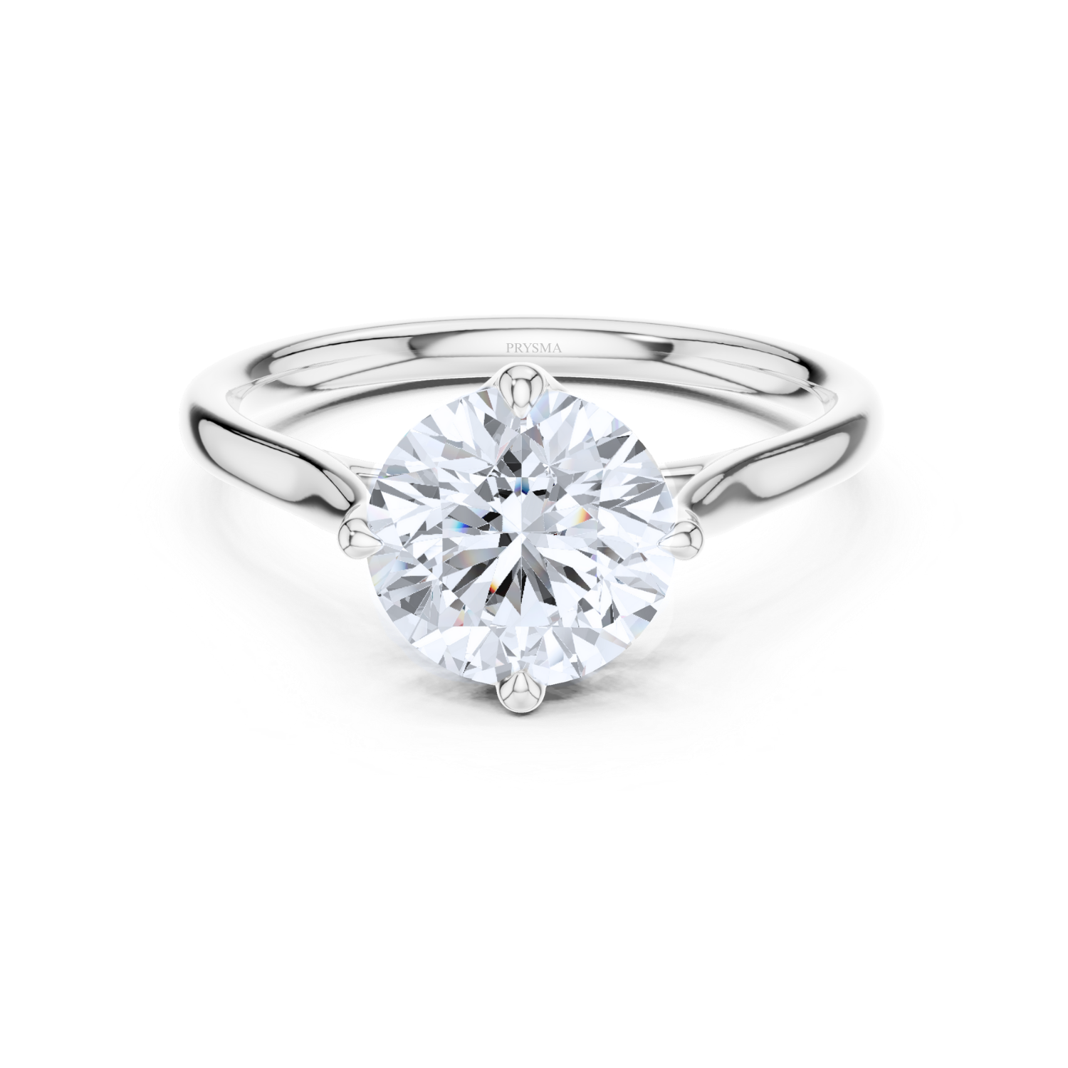 Petite Cathedral Solitaire Ring