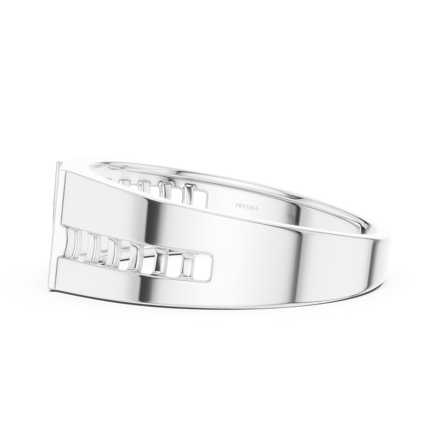 Architectural Diamond Grid Ring