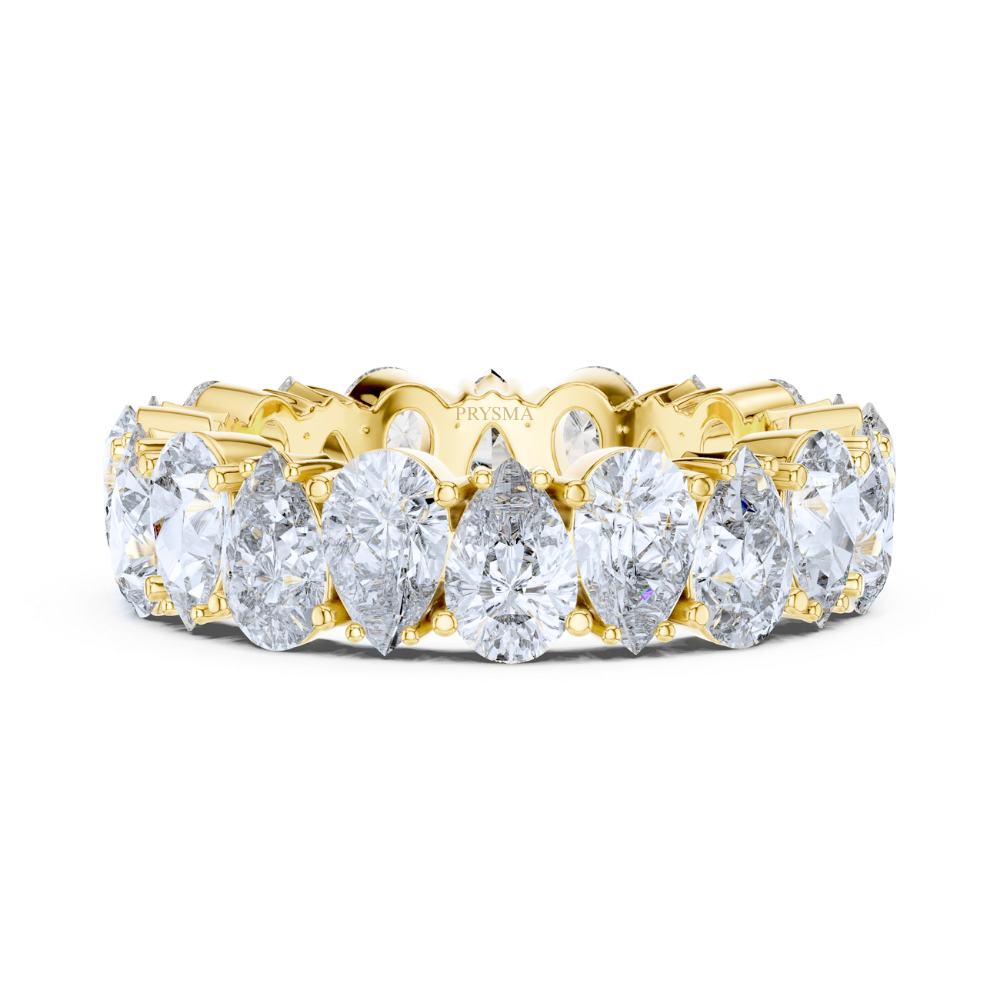 Radiant Teardrop Eternity Ring