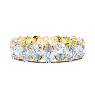 Radiant Teardrop Eternity Ring