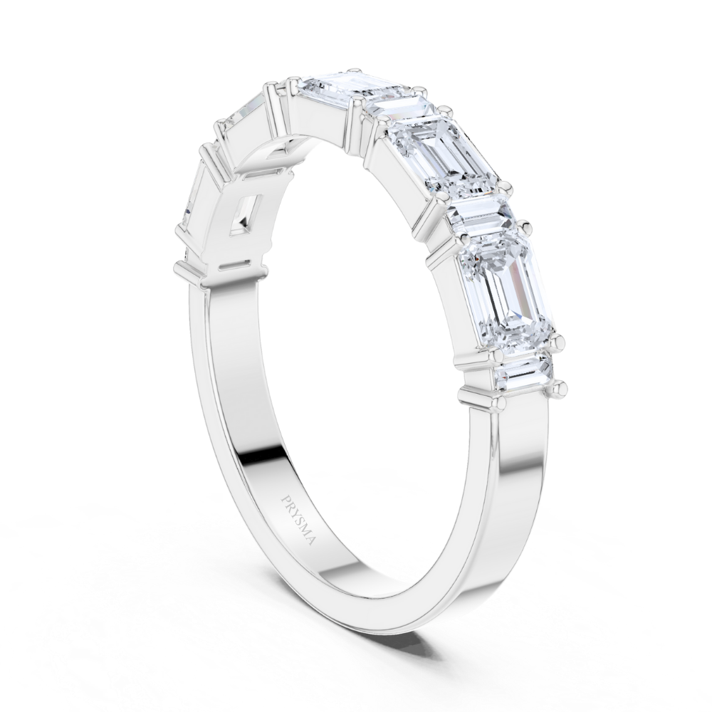 Emerald-Cut Diamond Eternity Ring