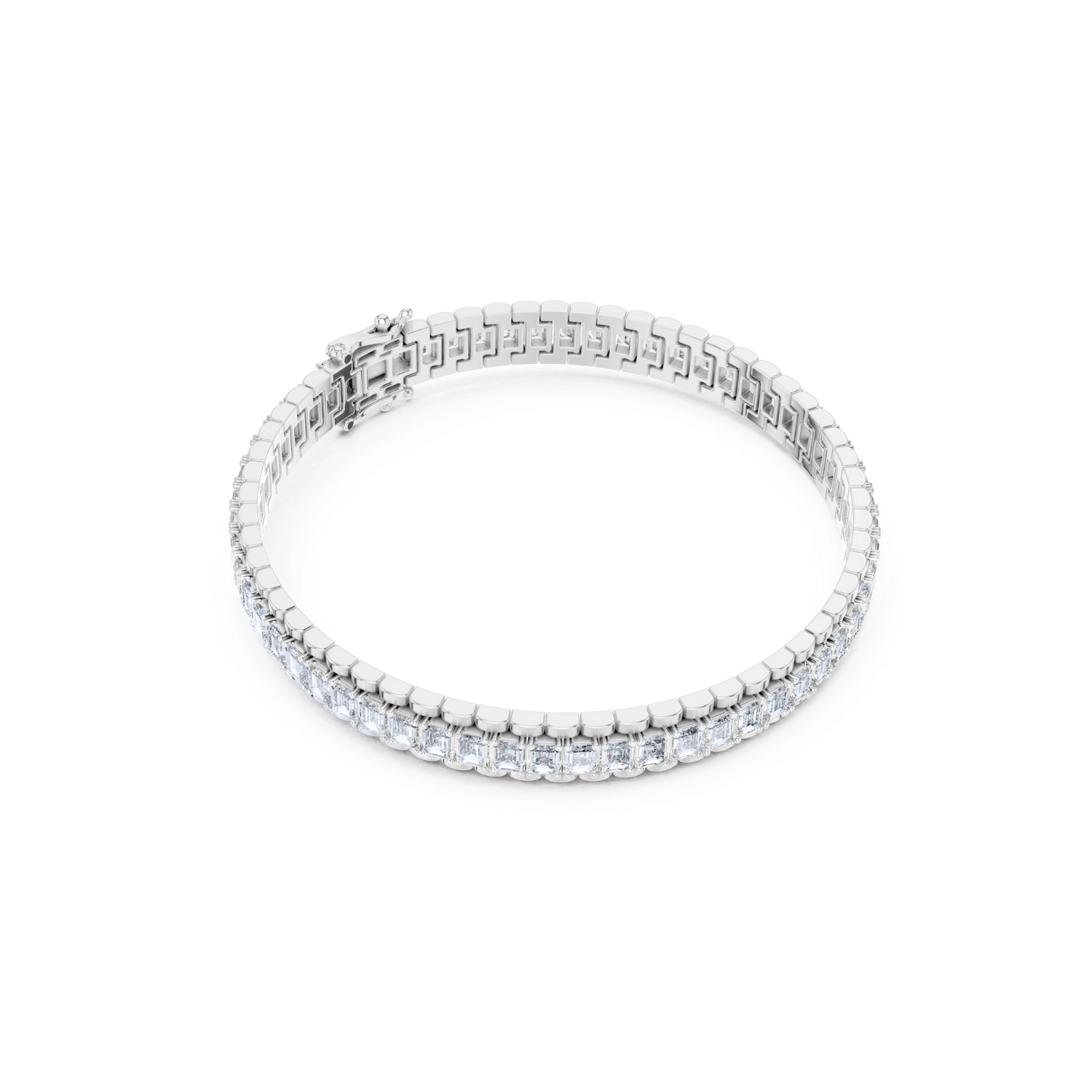 Elegant Emerald Diamond Statement Bracelet