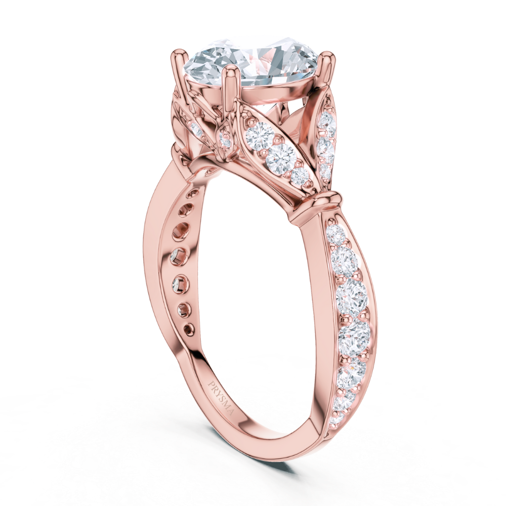 Aurelia Oval Diamond Vine Ring