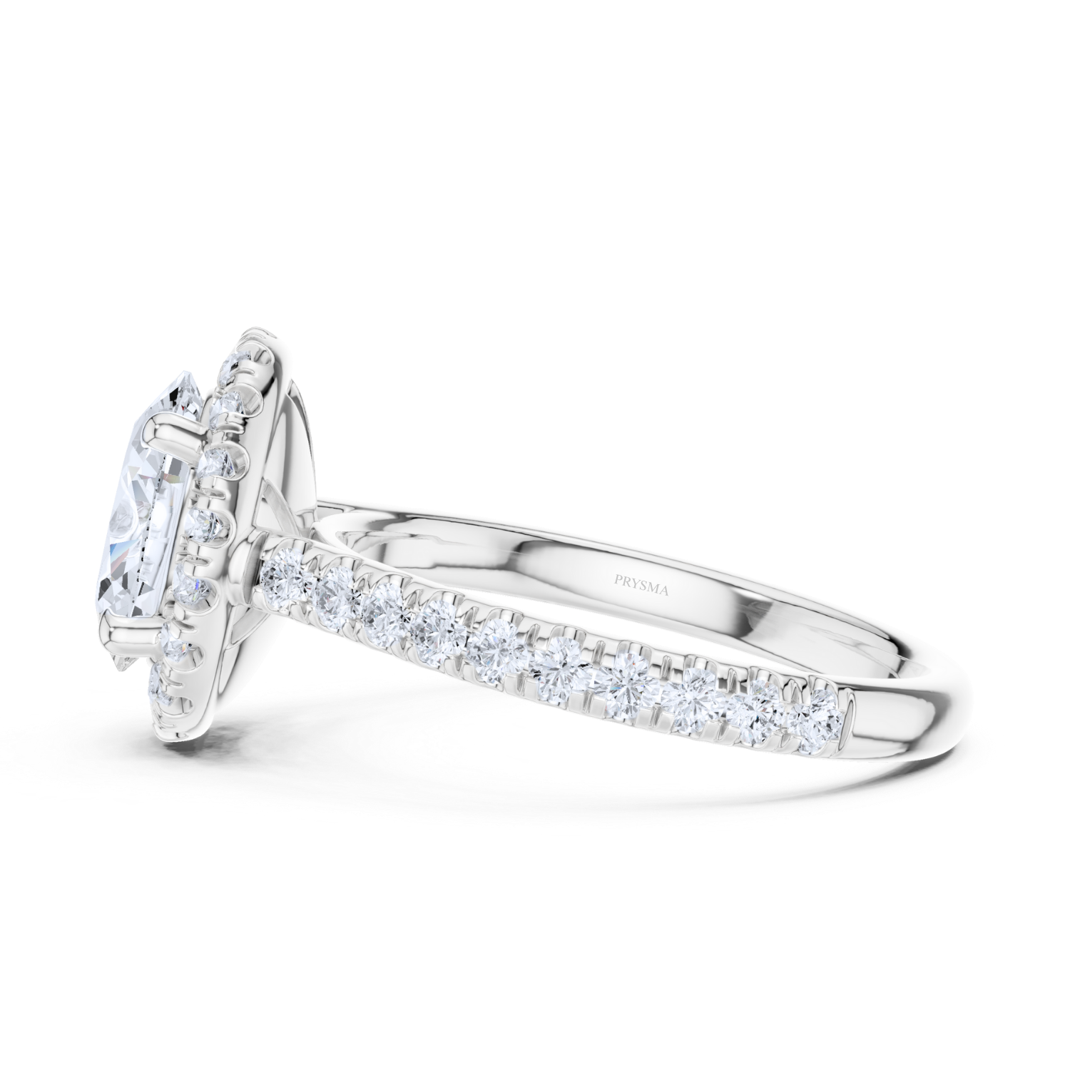Luminara Diamond Pave Halo Ring