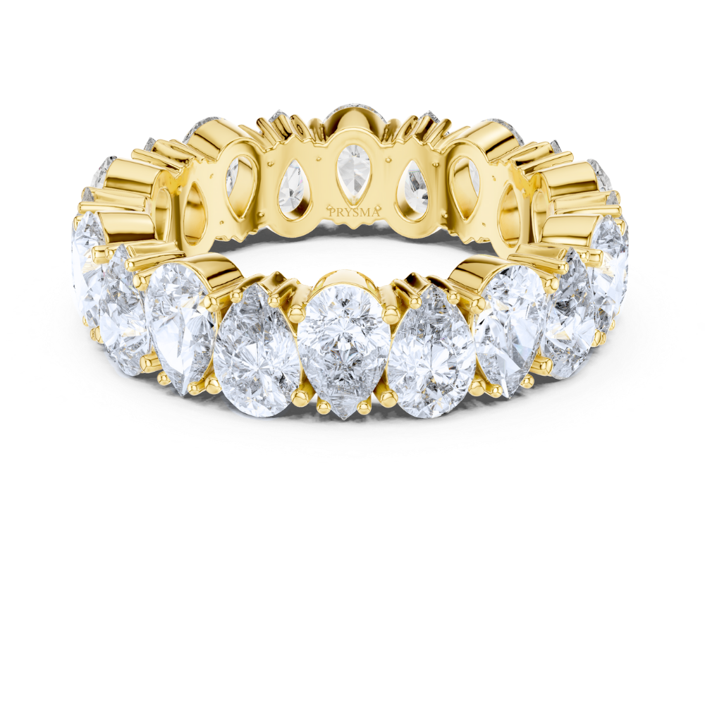 Radiant Teardrop Eternity Ring