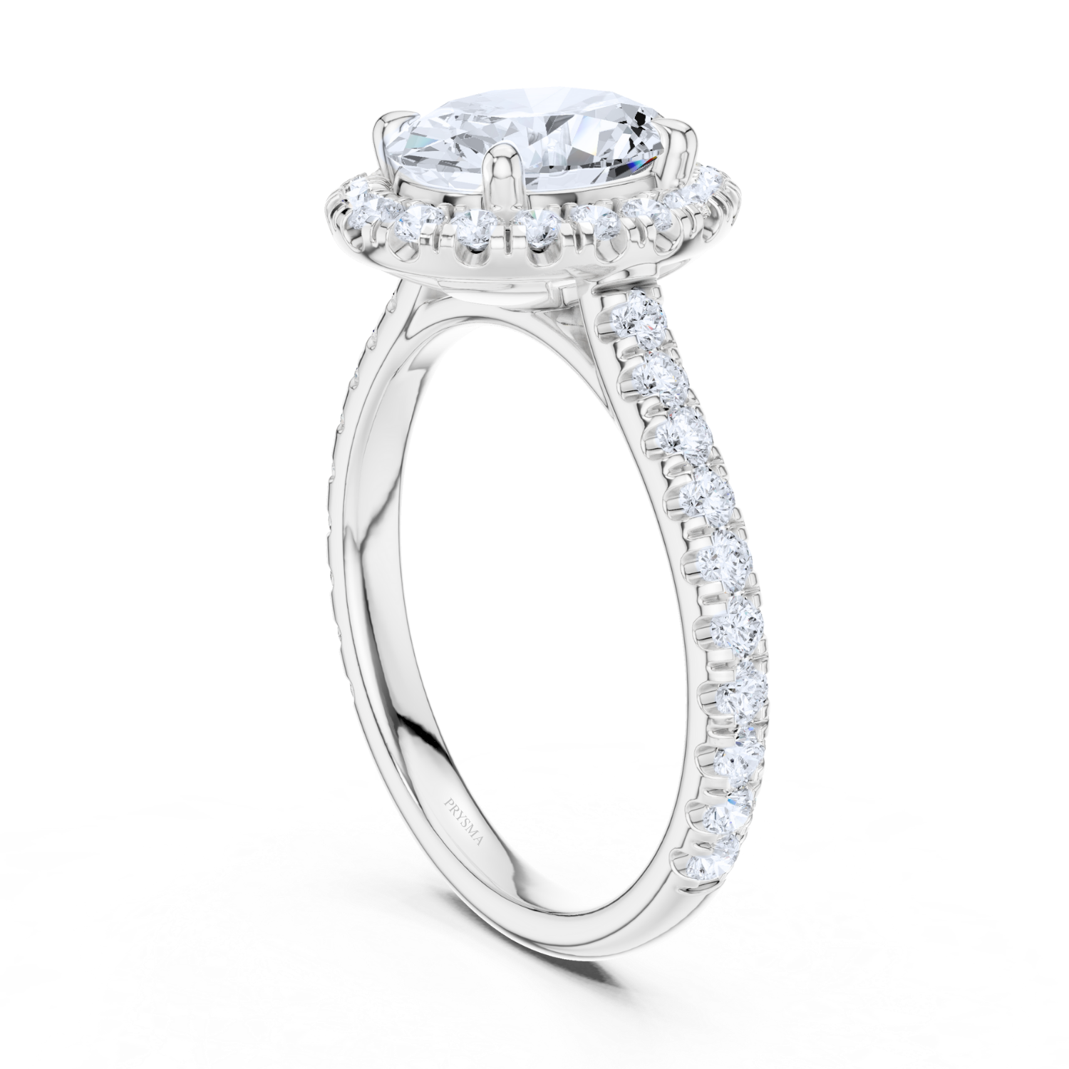 Luminara Diamond Pave Halo Ring