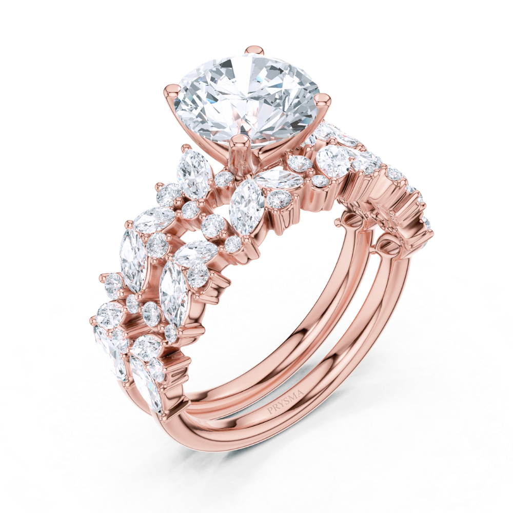 Regalia Marquise & Round Diamond Statement Ring