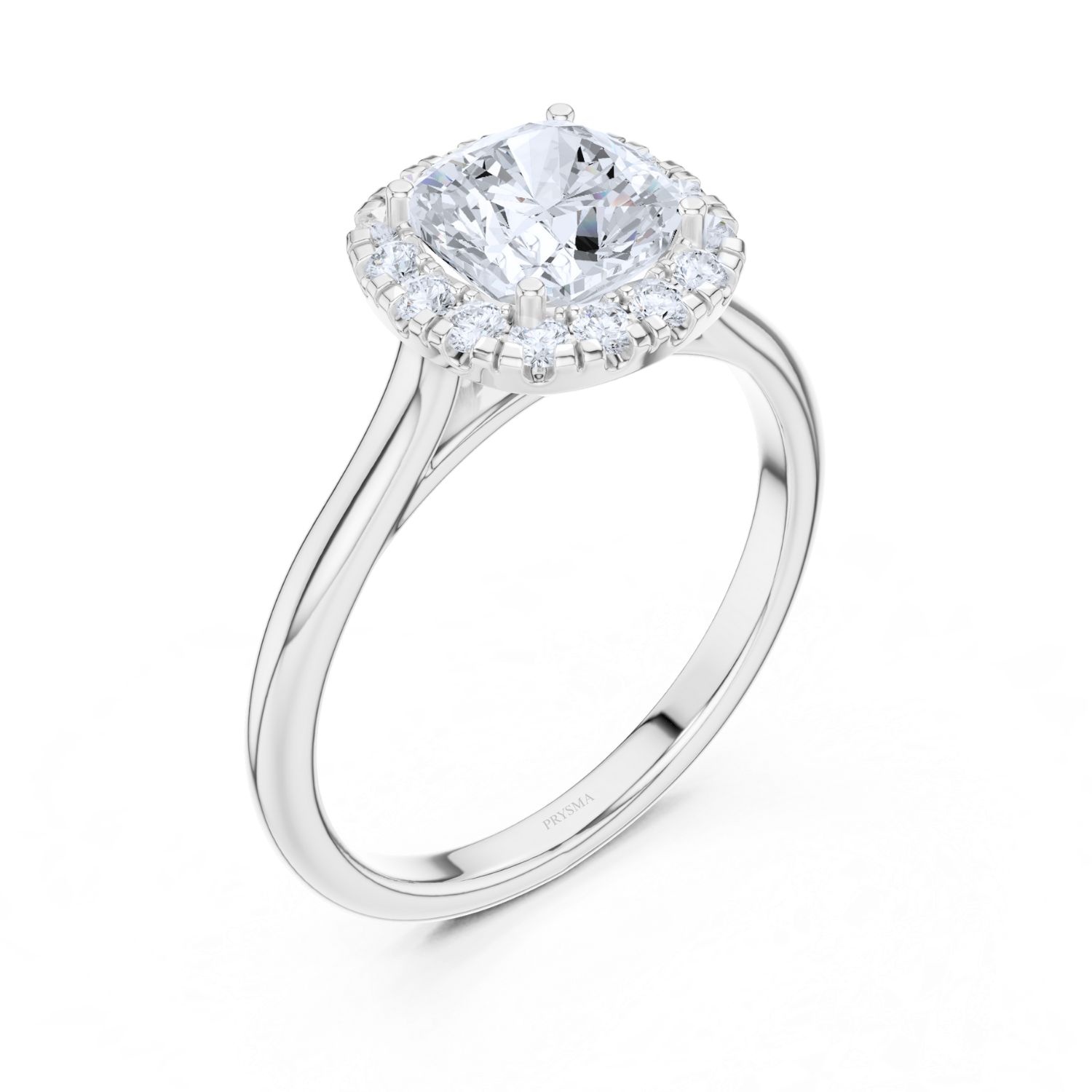 Cushion Halo Diamond Ring