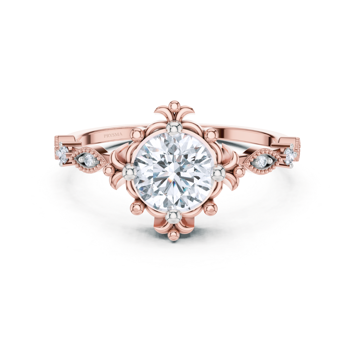 Vintage Floral Diamond Ring