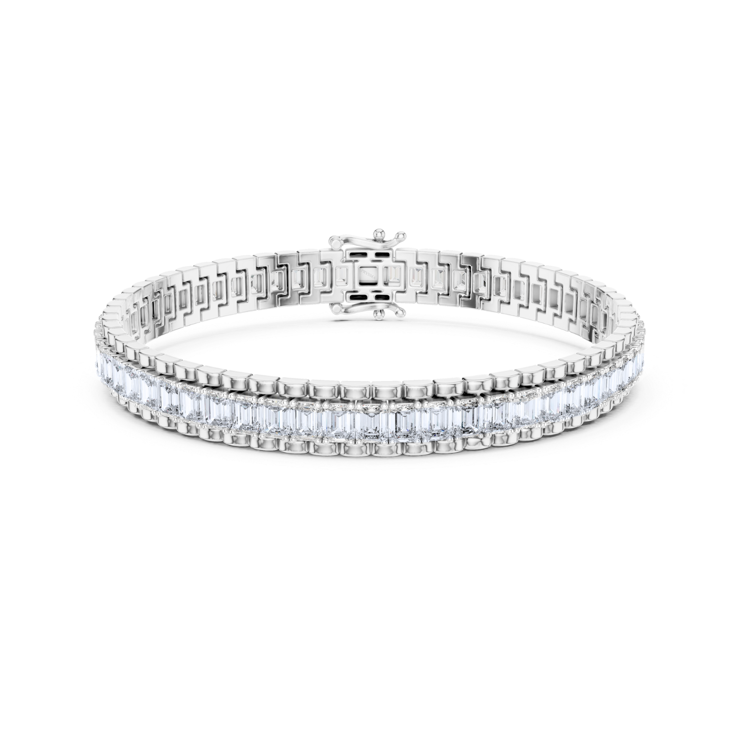 Elegant Emerald Diamond Statement Bracelet