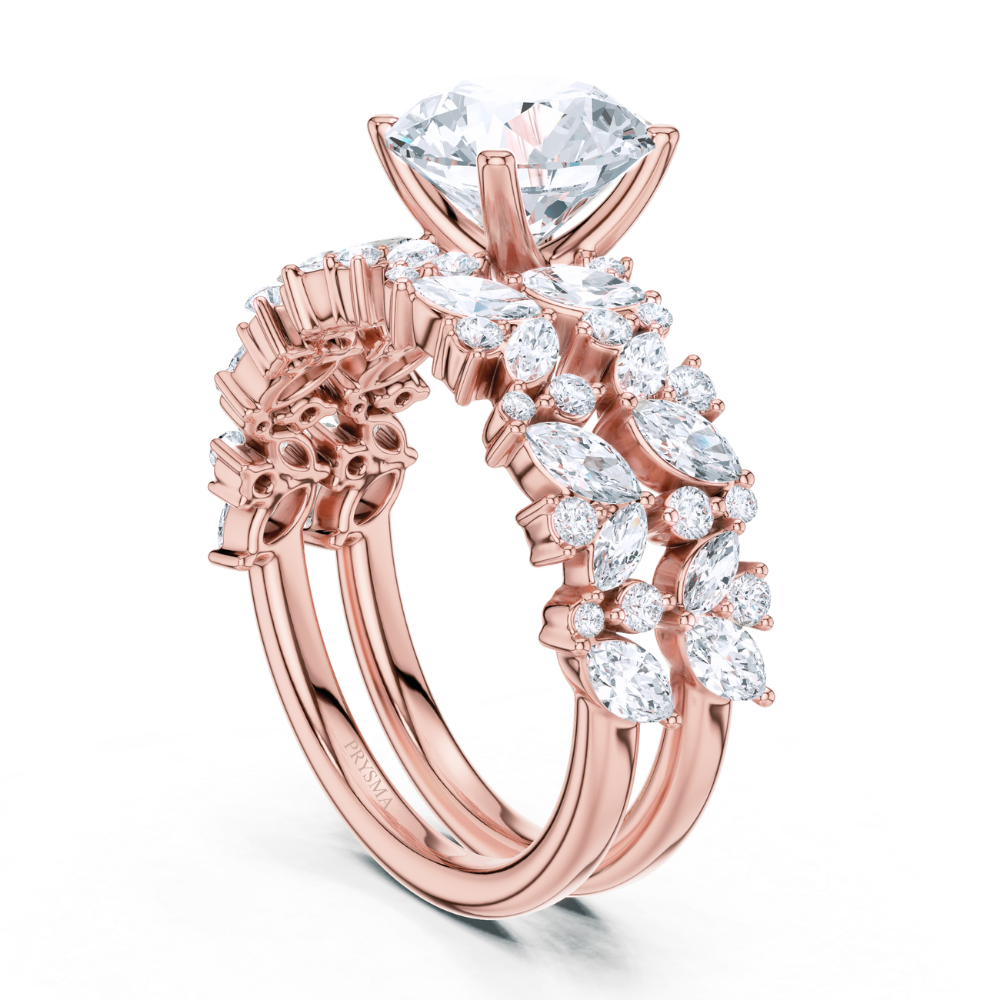 Regalia Marquise & Round Diamond Statement Ring