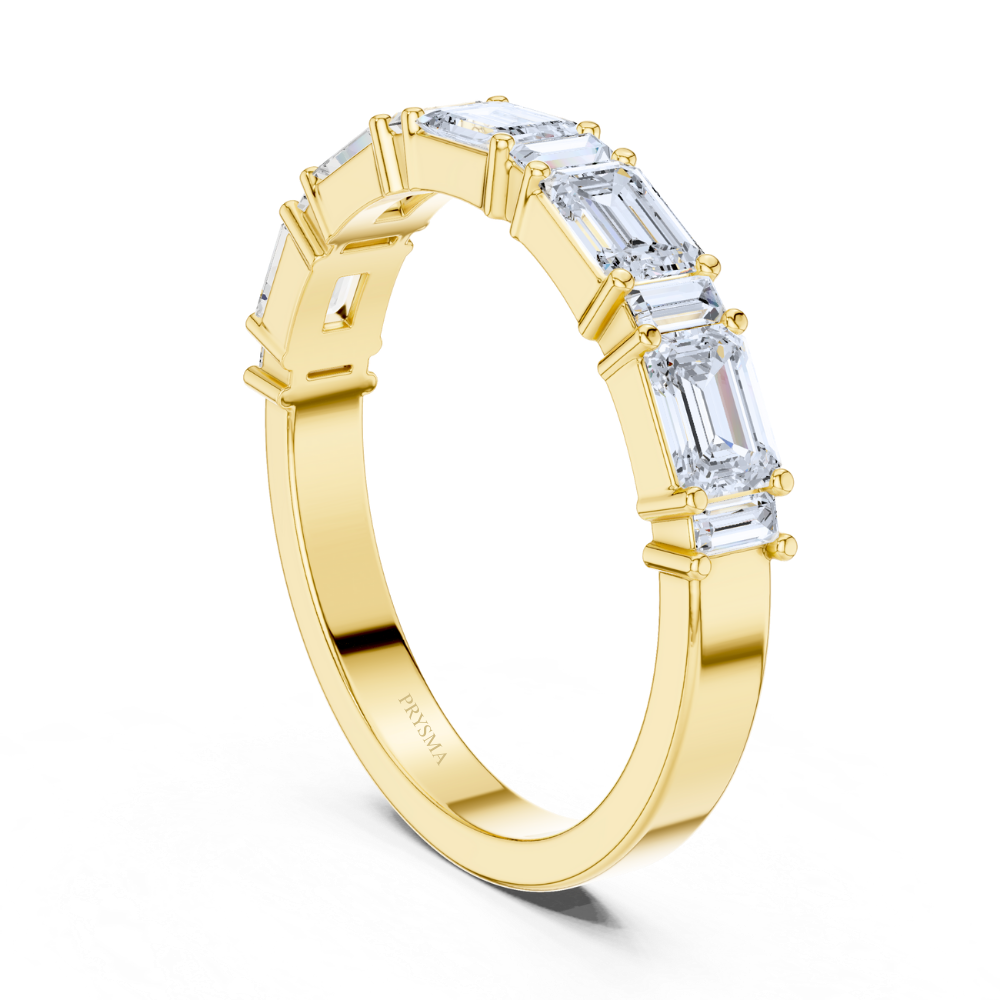 Emerald-Cut Diamond Eternity Ring