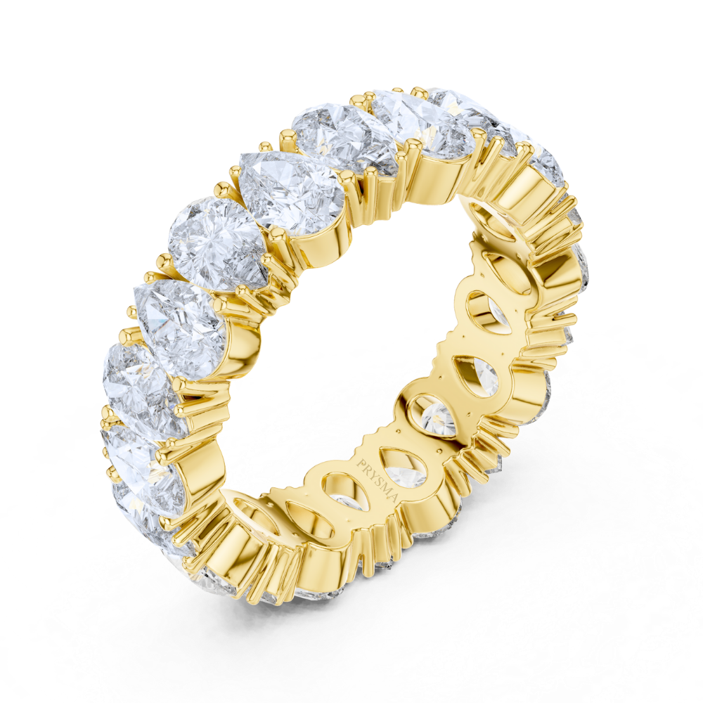 Radiant Teardrop Eternity Ring