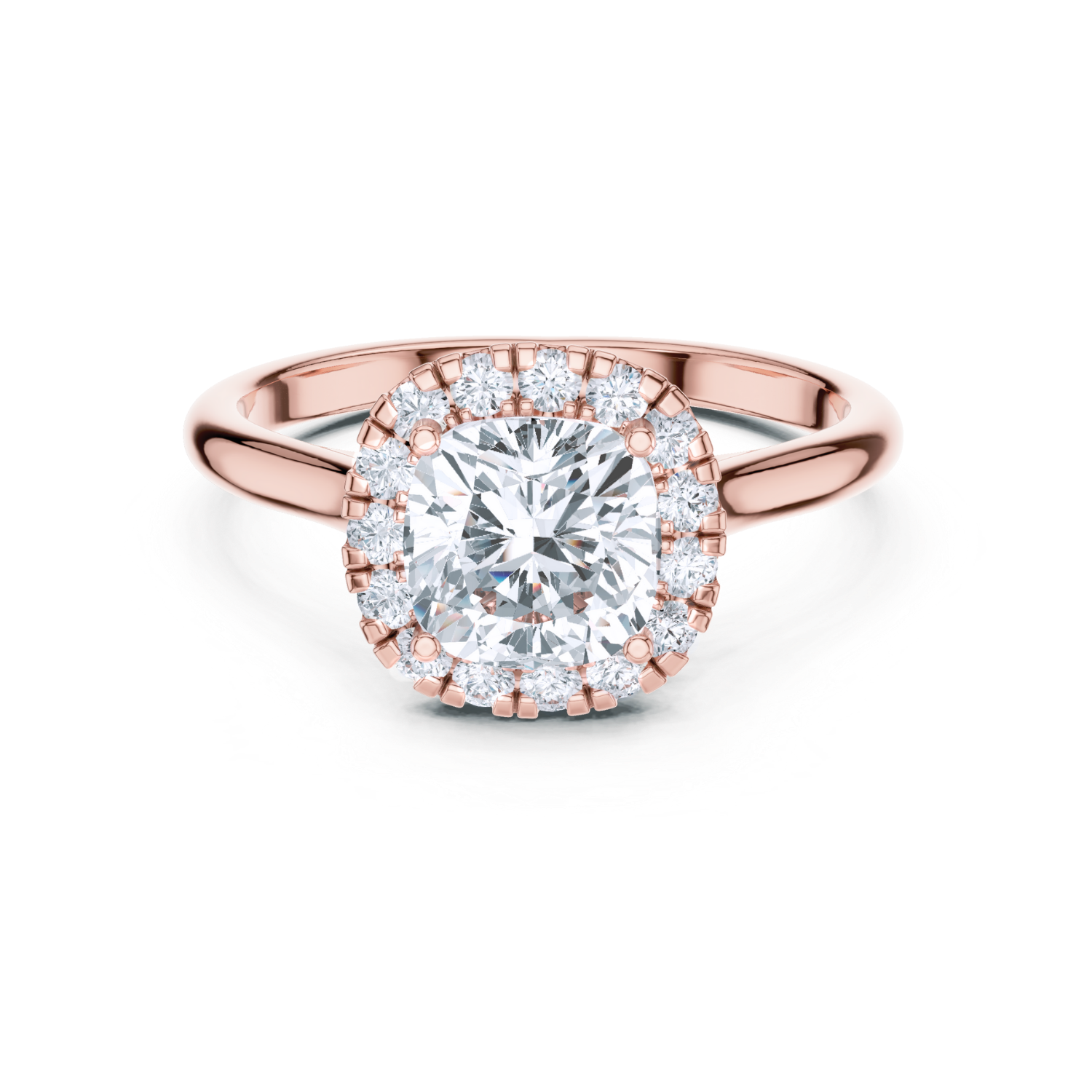 Cushion Halo Diamond Ring