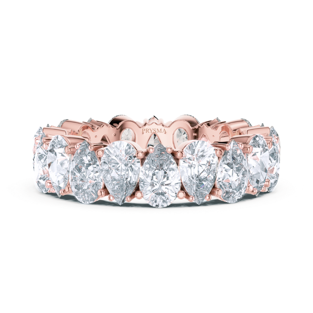 Radiant Teardrop Eternity Ring