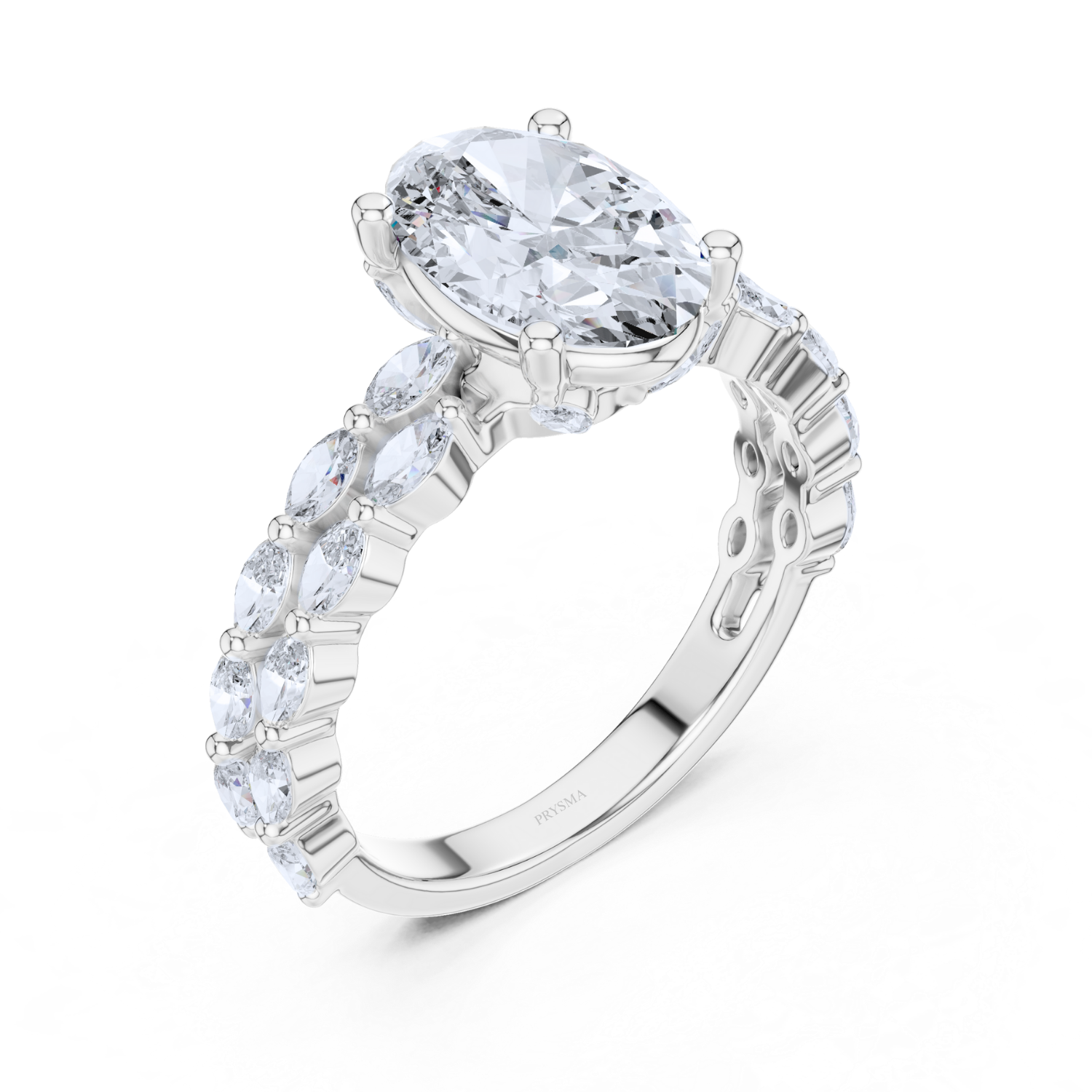 Oval-Cut Diamond Eternity Ring