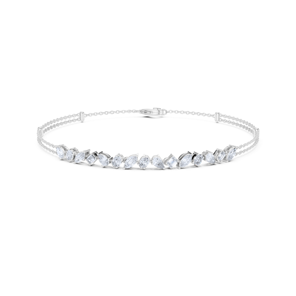 Radiant Harmony Mixed-Cut Bracelet