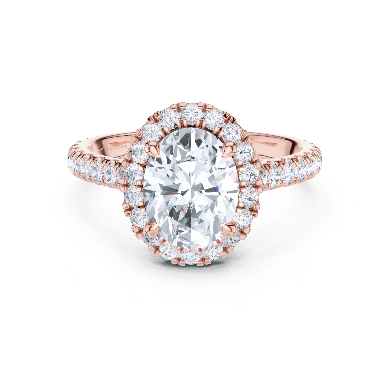 Luminara Diamond Pave Halo Ring