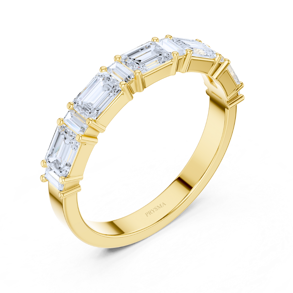 Emerald-Cut Diamond Eternity Ring