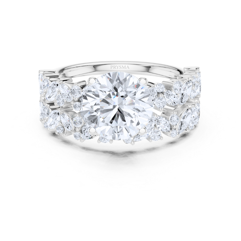 Regalia Marquise & Round Diamond Statement Ring