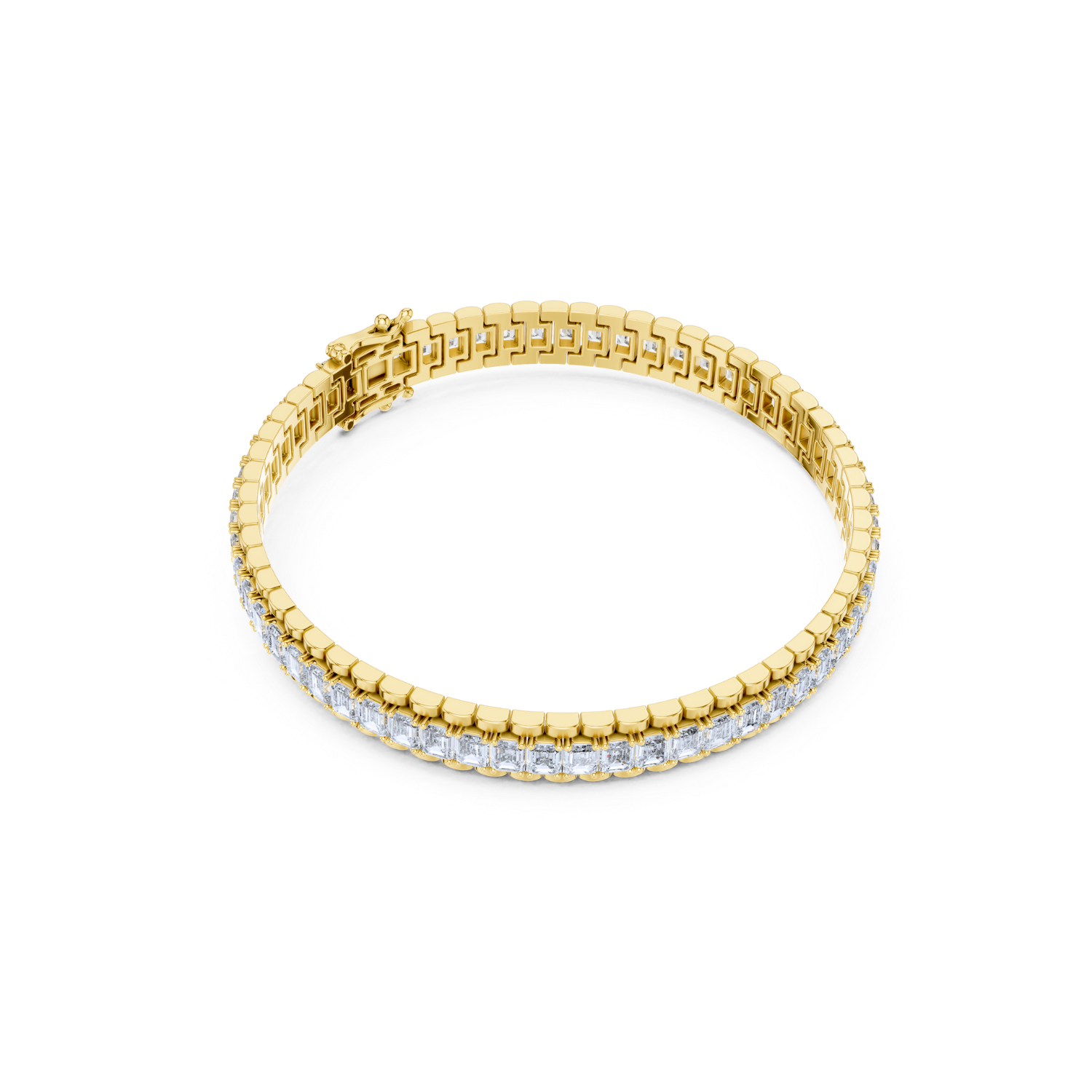 Elegant Emerald Diamond Statement Bracelet