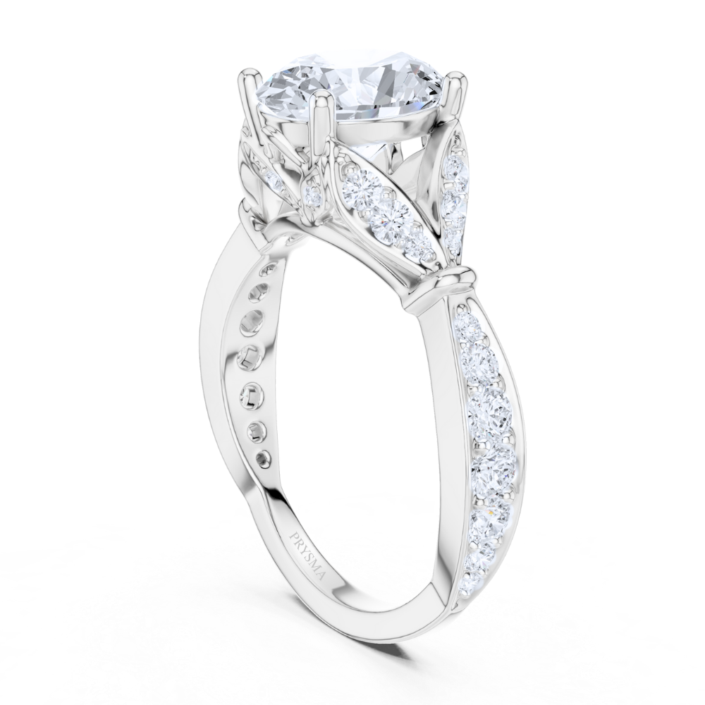 Aurelia Oval Diamond Vine Ring