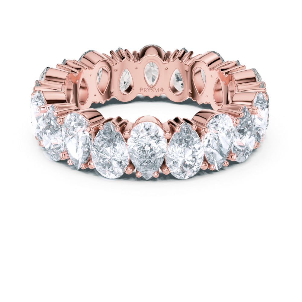 Radiant Teardrop Eternity Ring