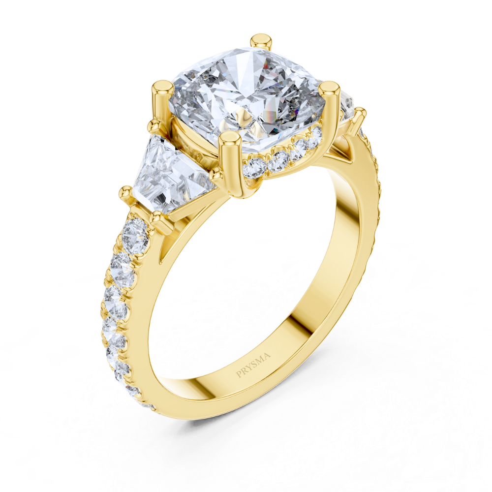 Golden Legacy Three-Stone Ring