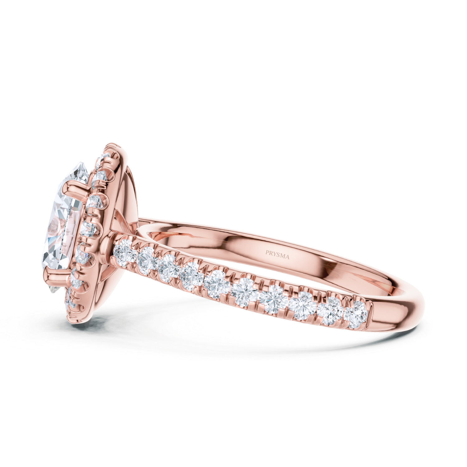 Luminara Diamond Pave Halo Ring