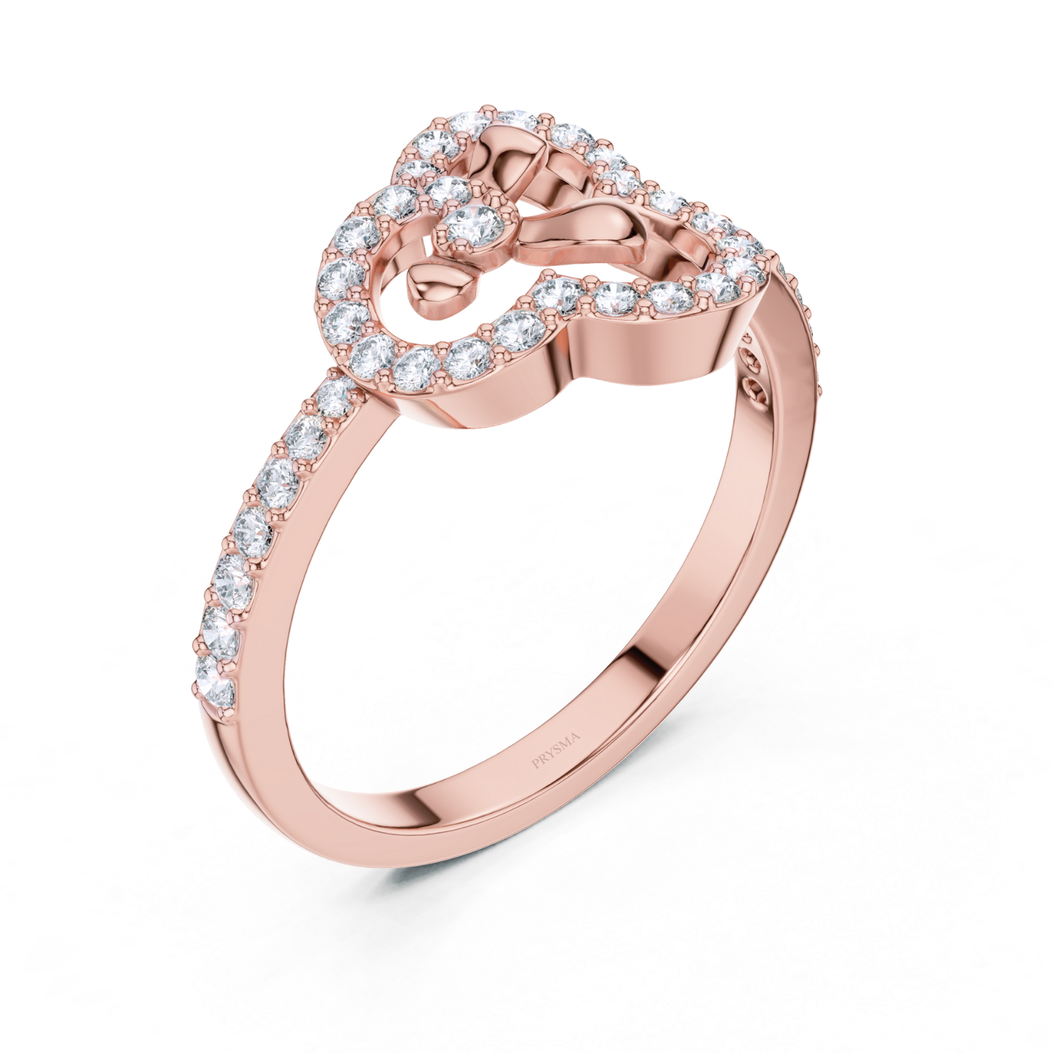 Floral Halo Diamond Ring
