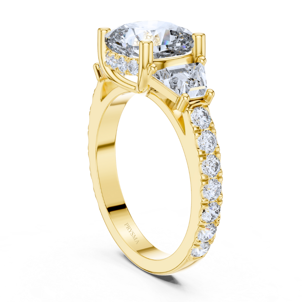 Golden Legacy Three-Stone Ring